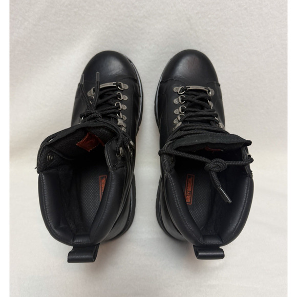 Harley Davidson Dipstick Men\'s Black Leather Motorcycle Riding Boots Size 10.5 main image 16